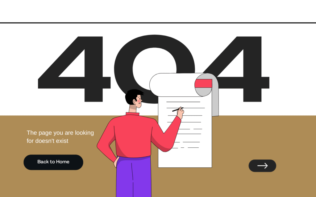 error page 404